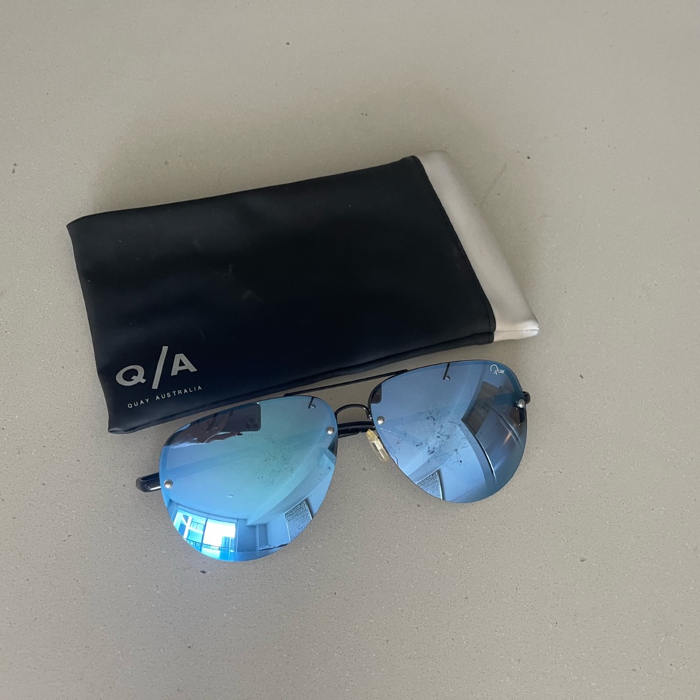 Quay Australia Blue Sunglasses